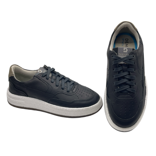 Tênis Masculino Denim Drake Pulse Couro Democrata 600101-001