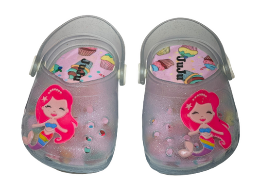 Sandália Babuche Infantil Juju Shoes-7025-17/24-rosa/glitter