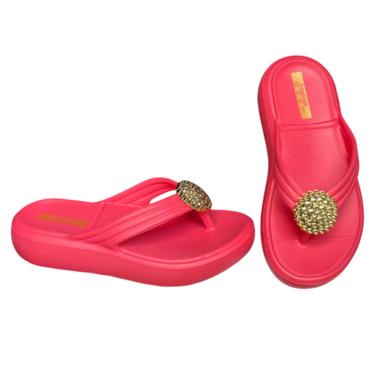 Chinelo Feminino Plataforma EVA Alana Lux Pedras Boaonda 110
