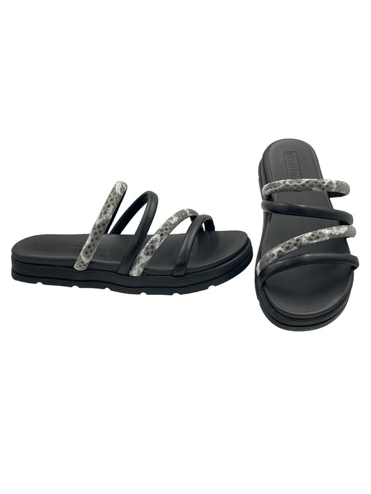 Sandália Feminina Slide Tratorada Strass Moleca 5490.110.27647