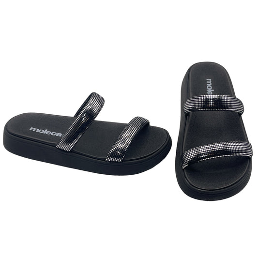 Chinelo Slide Tira Camurça Paris Glam Moleca 5507.101