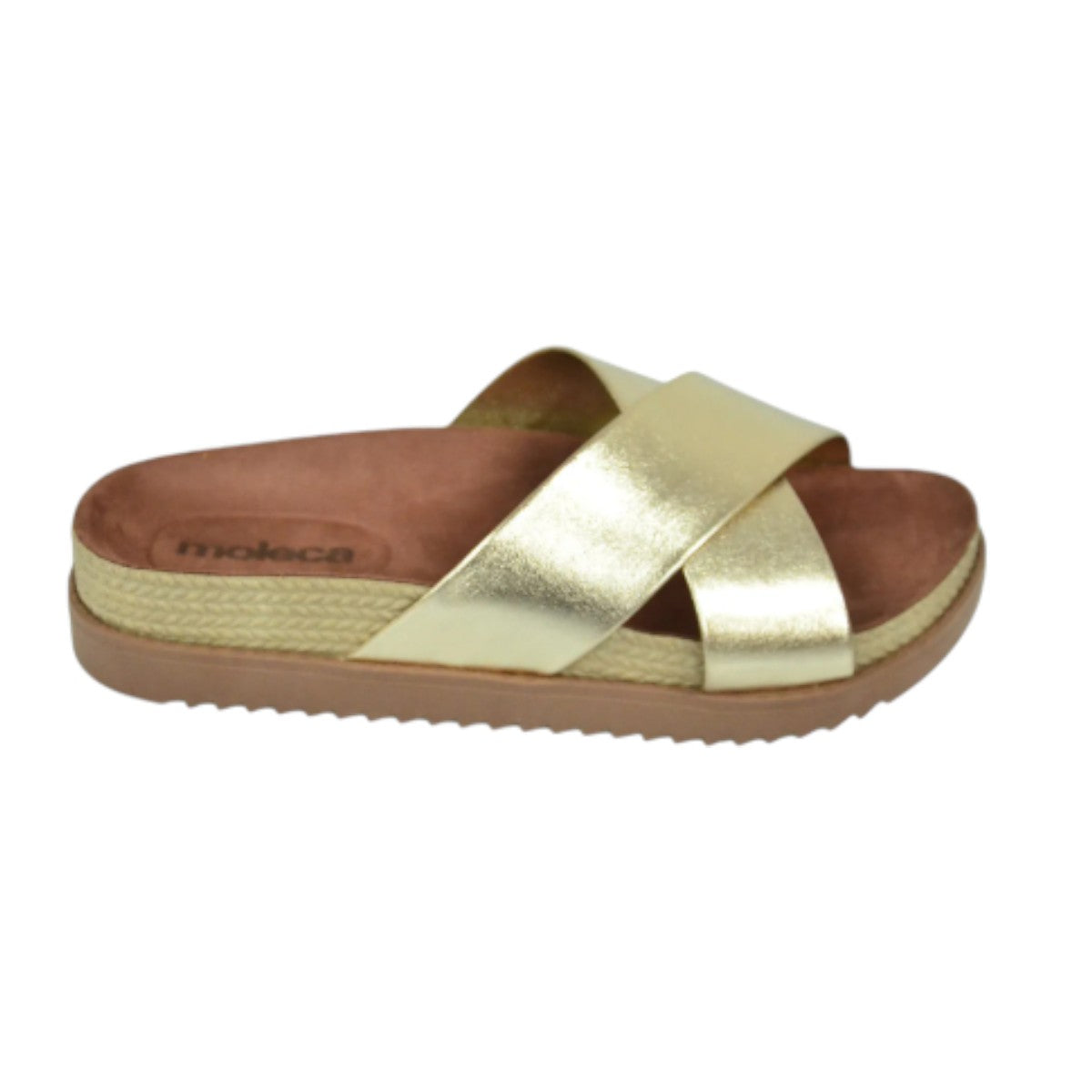 Sandália Feminina Papete Napa Moleca 5500.215