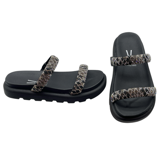 Chinelo Tamanco Slide Flatform Venezza Strass Vizzano 6459.110.28509