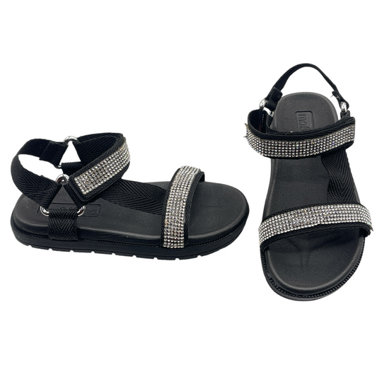 Sandália Papete Infantil Strass Gorgurão Molekinha 2352.106