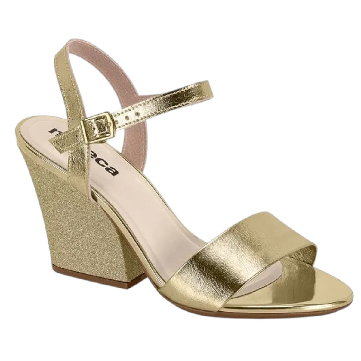 Sandália Feminina Metalizada Moleca 5222.968