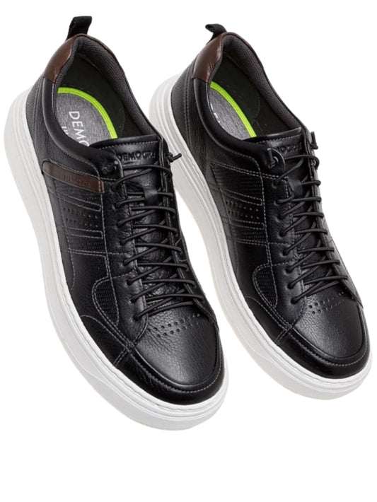 Tênis Masculino Denim Joe Ultra Light Couro Democrata 526101-001
