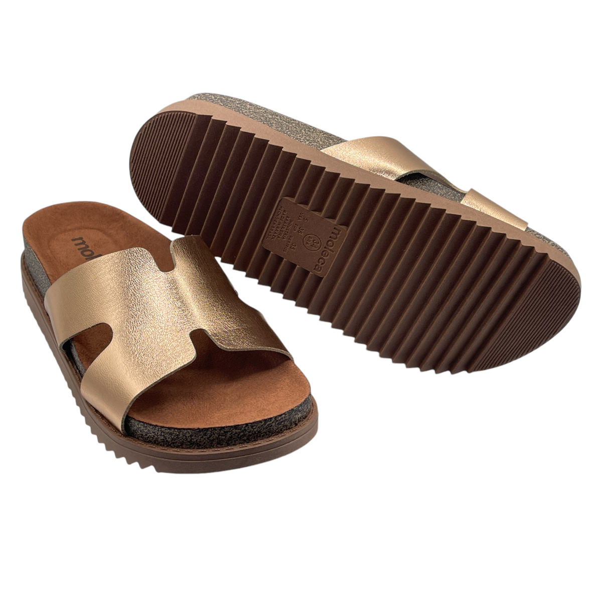 Sandália Feminina Slide Flatform Conforto Moleca 5500.100.14710