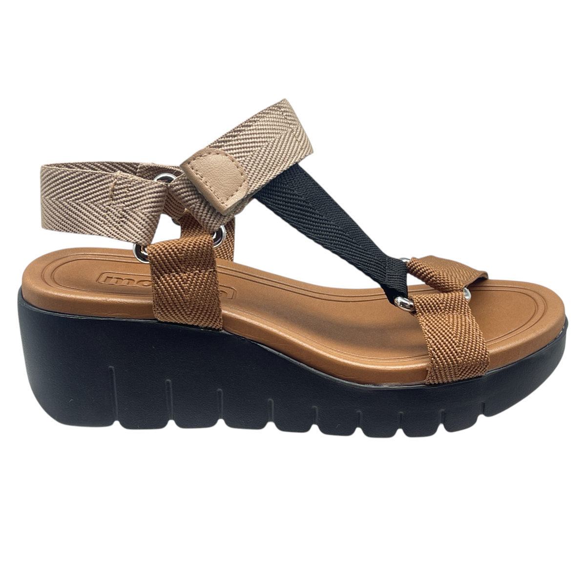 Sandália Feminina Flatform Tratorada Gorgurão Moleca 5536.101