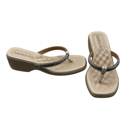 Tamanco Feminino Salto Grosso Baixo Strass Beira Rio 8527.104