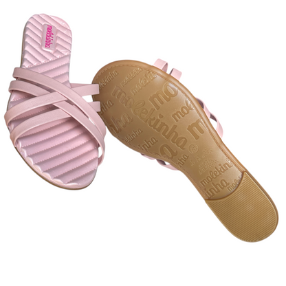 Chinelo Rasteirinha Slide Casual Tiras Molekinha 2353.104