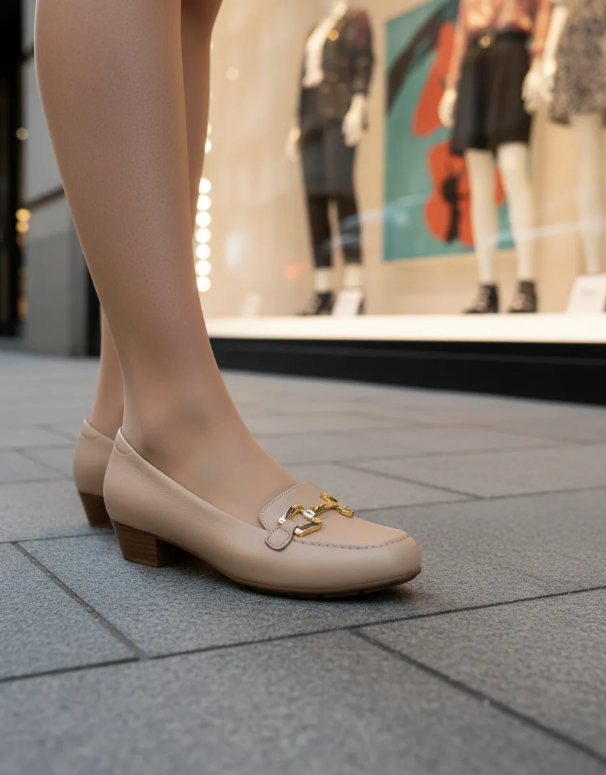 Sapato Feminino Scarpin Salto Baixo Grosso 7032.542