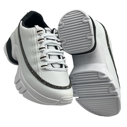 Tênis Feminino Chunky Plataforma Strass Ramarim 24-80106