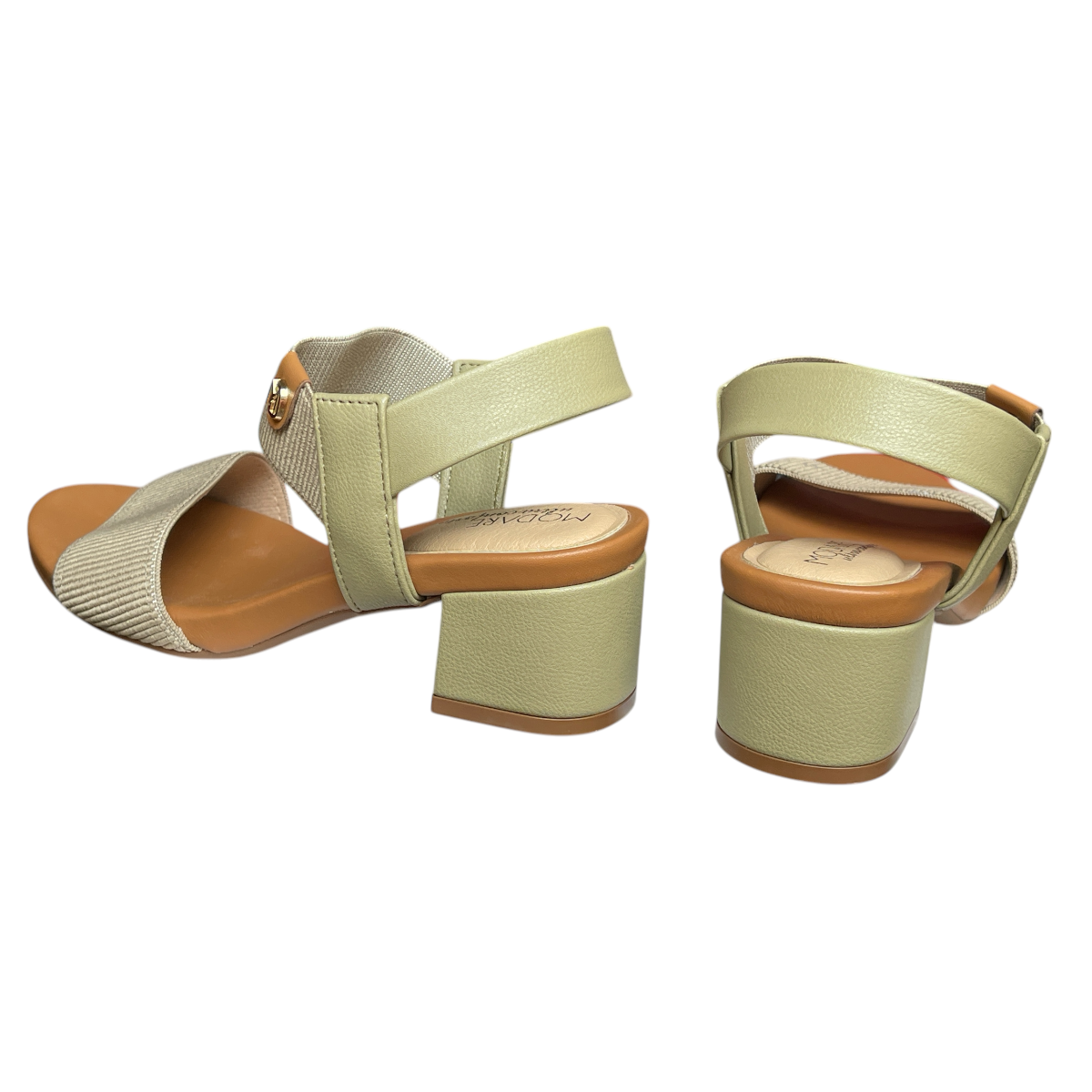 Sandália Elástico Canelado Salto Quadrado Modare Ultraconforto 7187.100