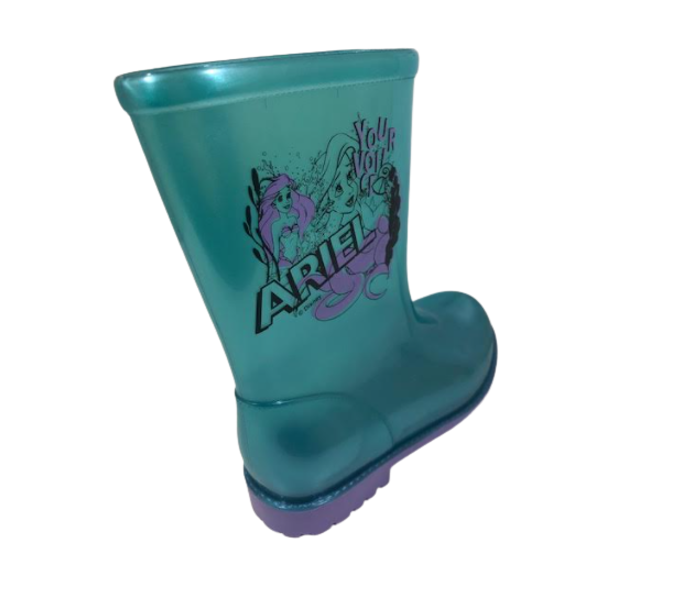 Bota Galocha Menina Infantil Disney Rain Magic Ariel Grendene 22731