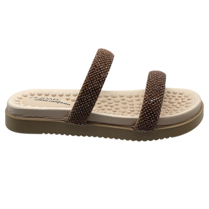 Sandália Rasteira Slide Strass Massageadores Modare 7178.116