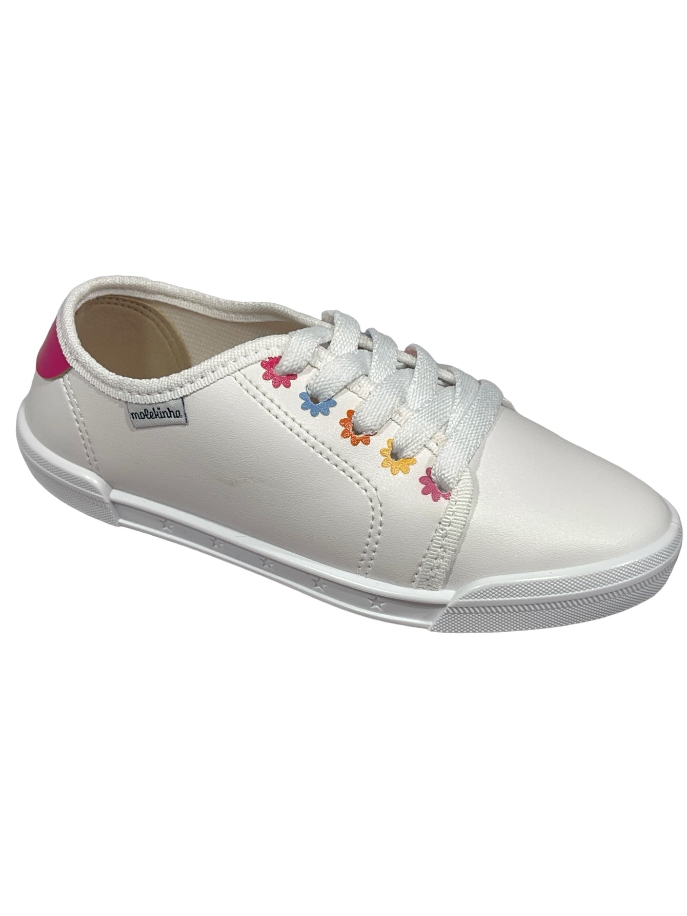 Tênis Infantil Meninas Napa Sardenha Flor Molekinha 2572.104