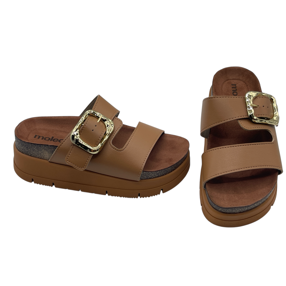 Sandália Tamanco Slide Flatfom Tratorada Moleca 5513.103