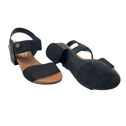 Sandália Elástico Canelado Salto Quadrado Modare Ultraconforto 7187.100