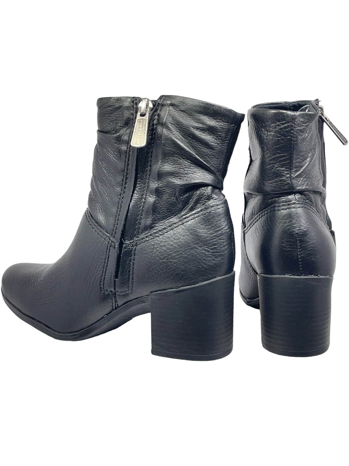 Bota Feminina Cano Curto Couro Burnish Bottero 346907-2