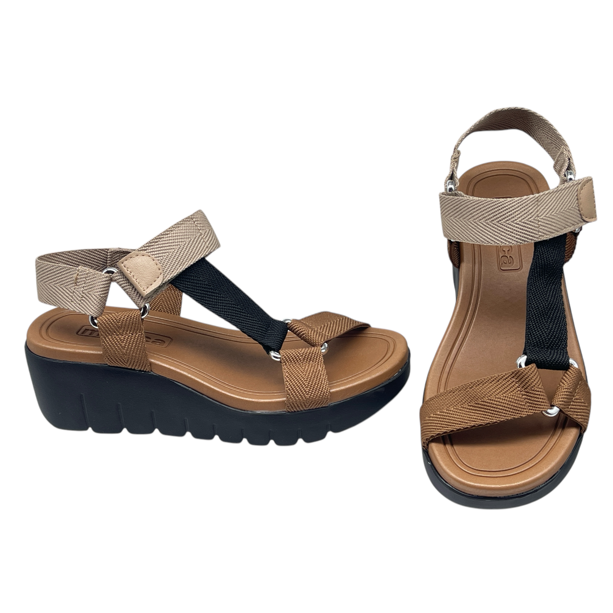 Sandália Feminina Flatform Tratorada Gorgurão Moleca 5536.101