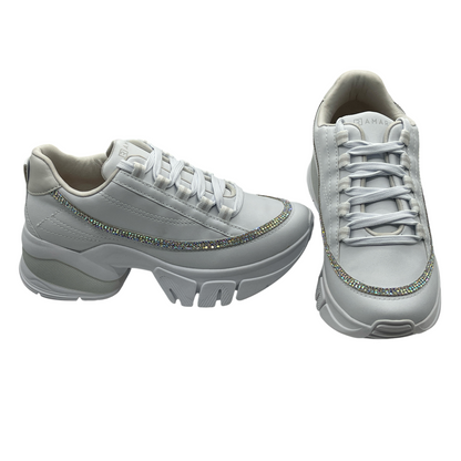 Tênis Feminino Chunky Plataforma Strass Ramarim 24-80106