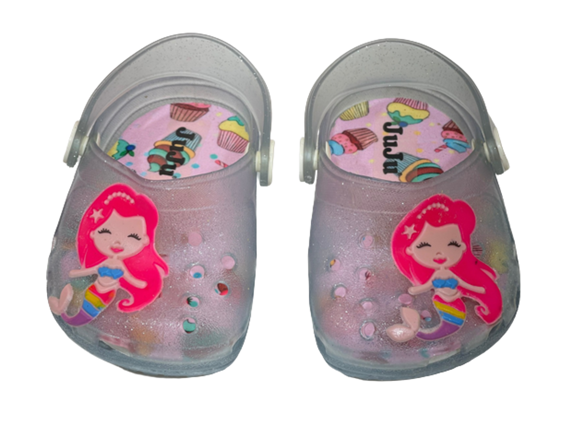 Sandália Babuche Infantil Juju Shoes-7025-17/24-rosa/glitter