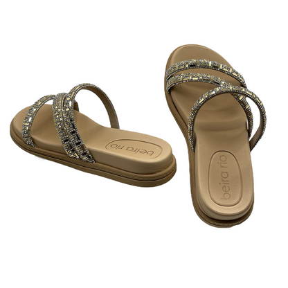 Chinelo Slide Tira Strass Verona Beira Rio 8488.108.28500