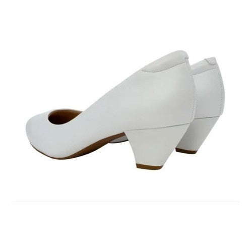 Scarpin Modare Branco  Enfermagem Conforto Para Seus Pés 7005.600