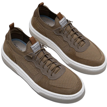 Tênis Masculino Democrata  Beat Pulse Knit Bege 623102-002