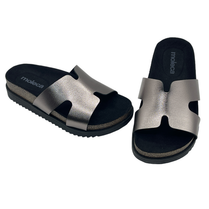 Sandália Feminina Slide Flatform Conforto Moleca 5500.100.14710