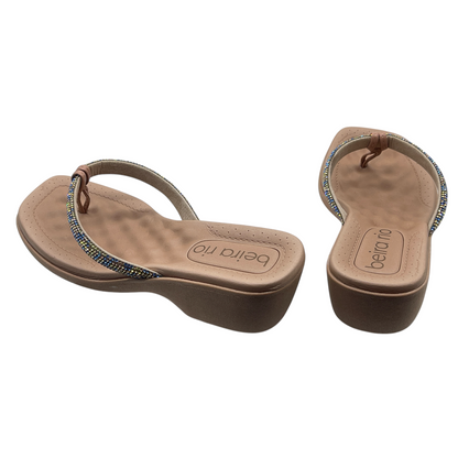 Tamanco Feminino Salto Grosso Baixo Strass Beira Rio 8527.104