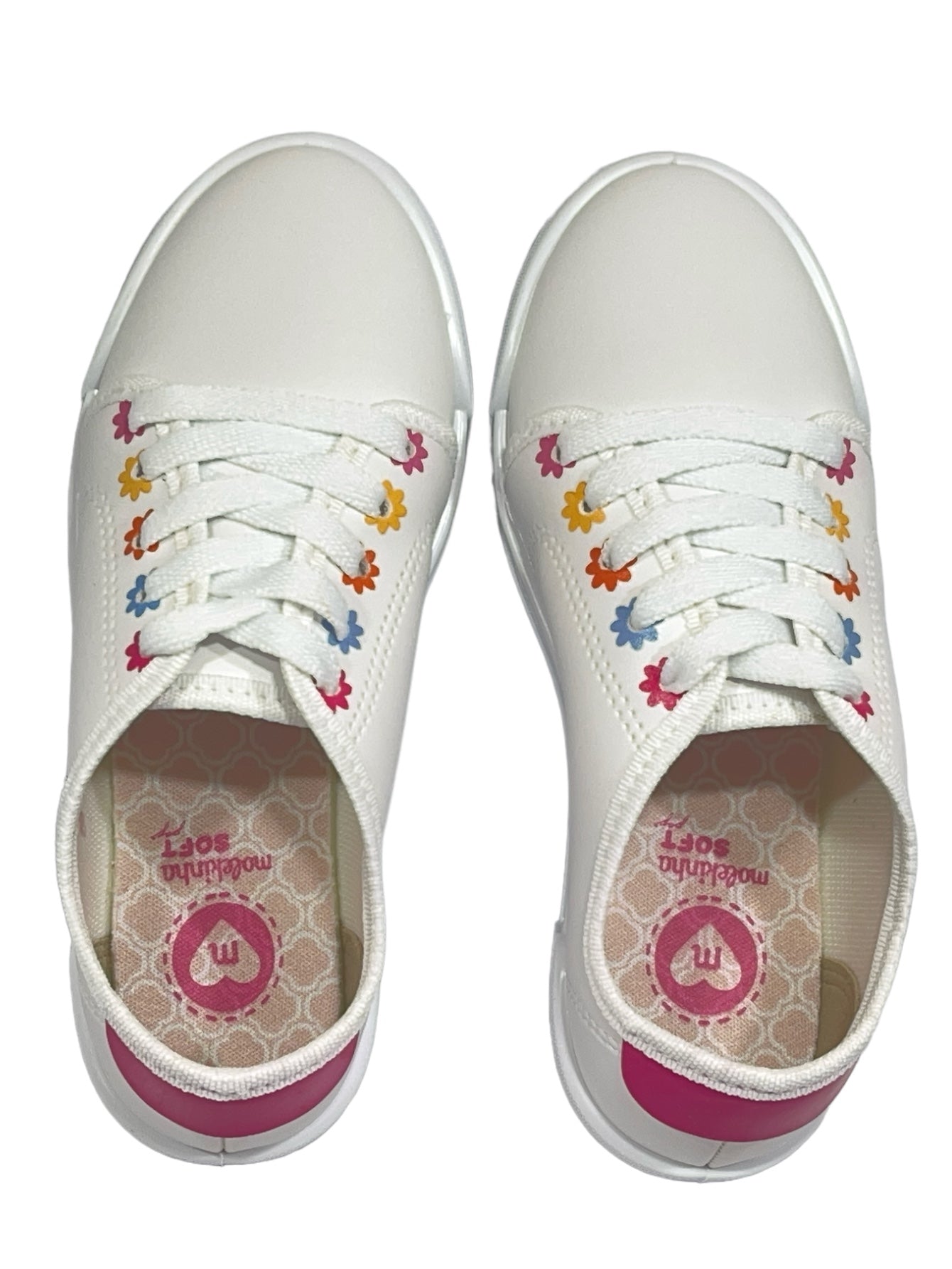 Tênis Infantil Meninas Napa Sardenha Flor Molekinha 2572.104