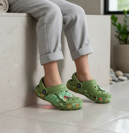 Babuche Infantil Meninos Led Acende Luz