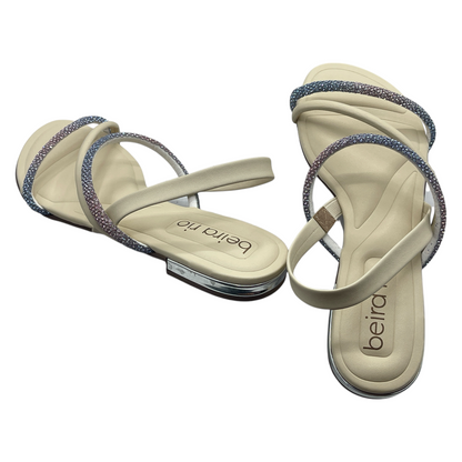 Sandália Rasteira Tiras Strass Degrade Beira Rio 8263.969