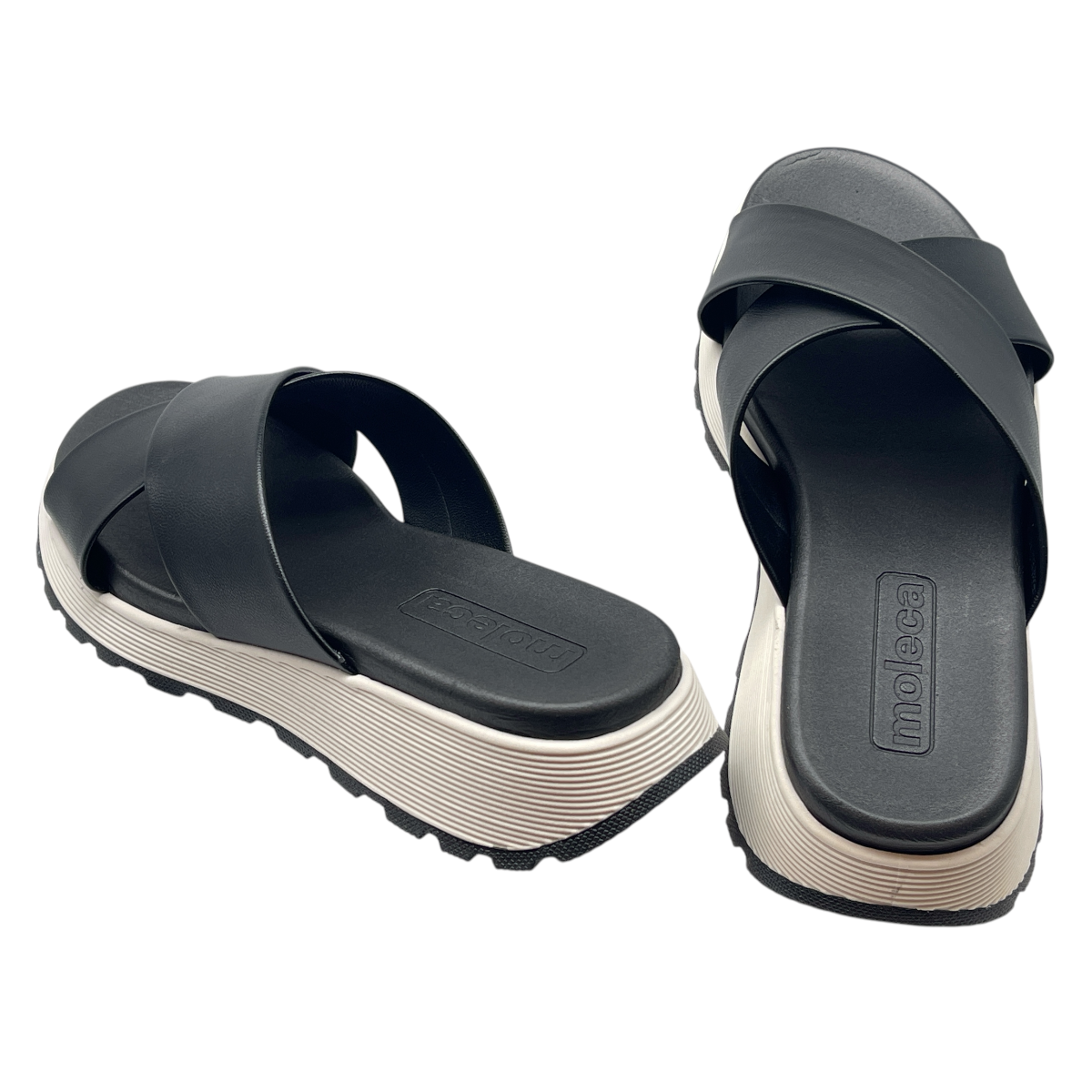 Tamanco Feminino Tiras Cruzadas Casual Tratorado Moleca 5537.100