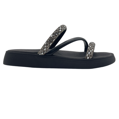 Chinelo Slide Tira Pronta Italia Strass Moleca 5469.121.28486