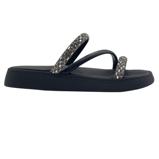 Chinelo Slide Tira Pronta Italia Strass Moleca 5469.121.28486