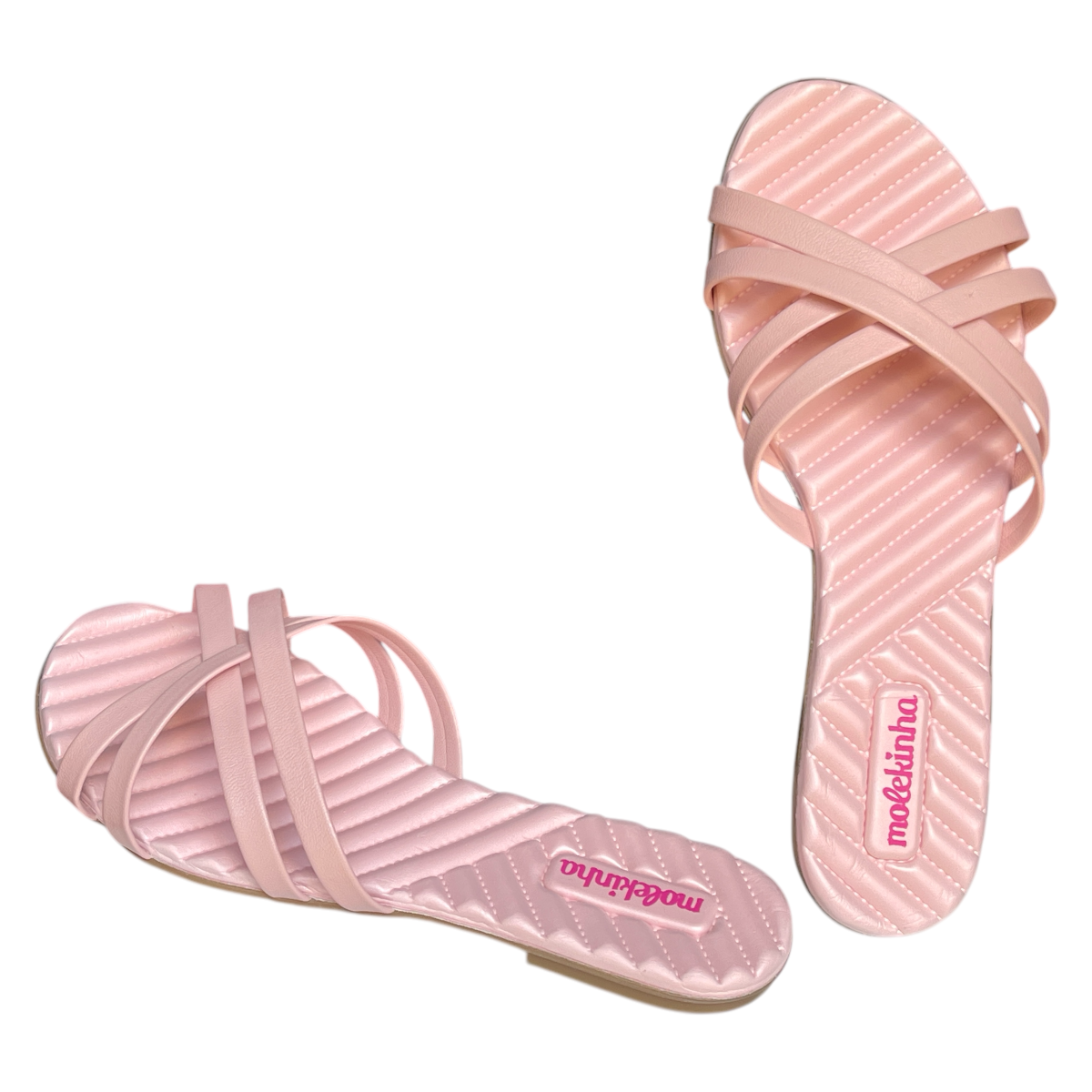 Chinelo Rasteirinha Slide Casual Tiras Molekinha 2353.104