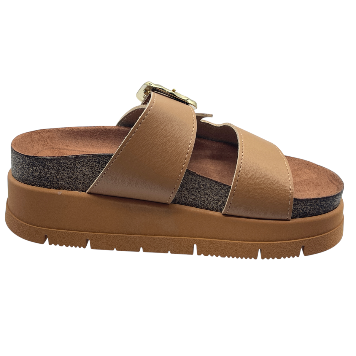 Sandália Tamanco Slide Flatfom Tratorada Moleca 5513.103