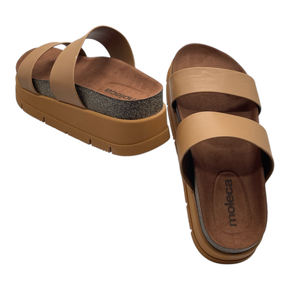 Tamanco Feminino Slide Plataforma Flatform Moleca 5513.100