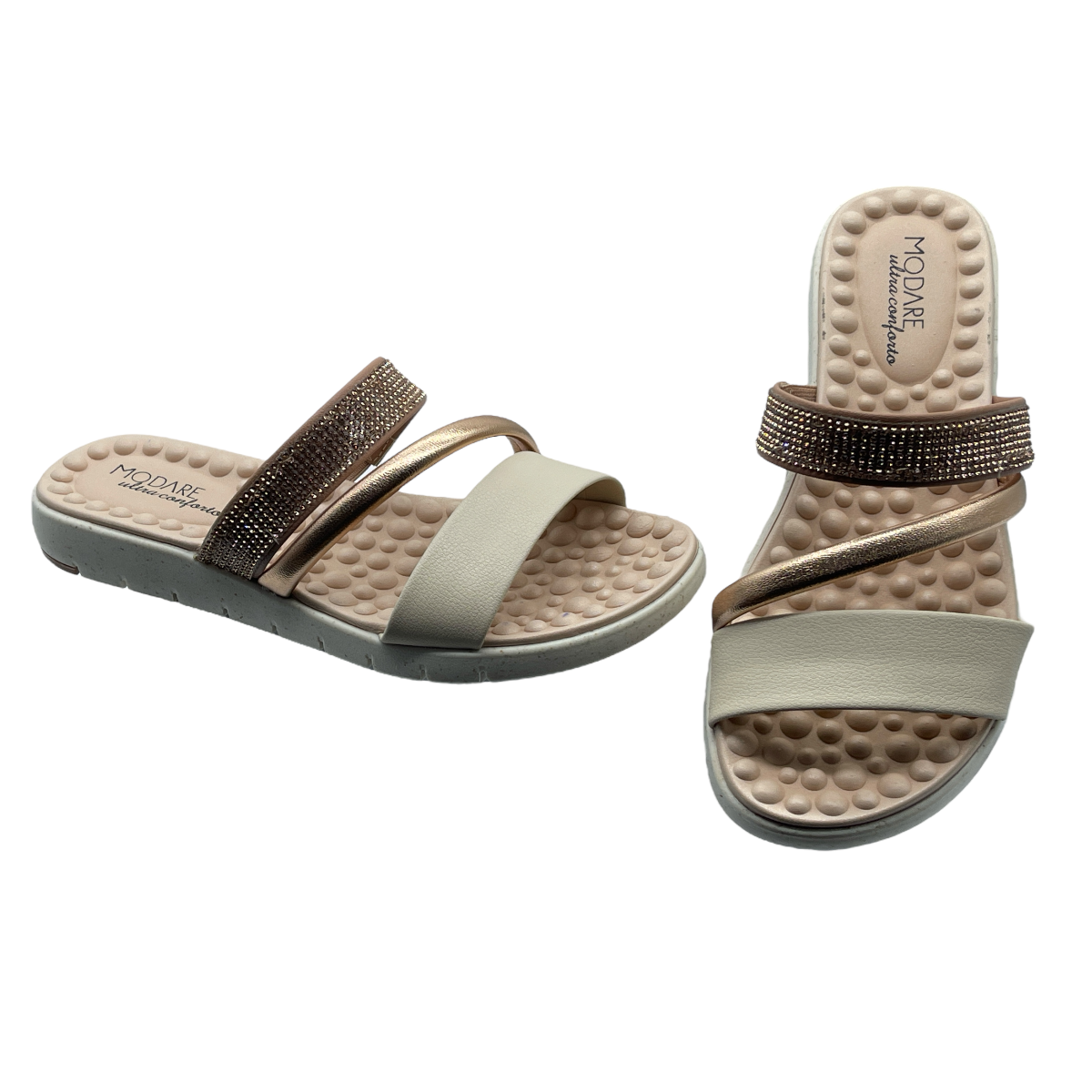 Tamanco Reflex Sense Strass Modare Ultraconforto 7162.221