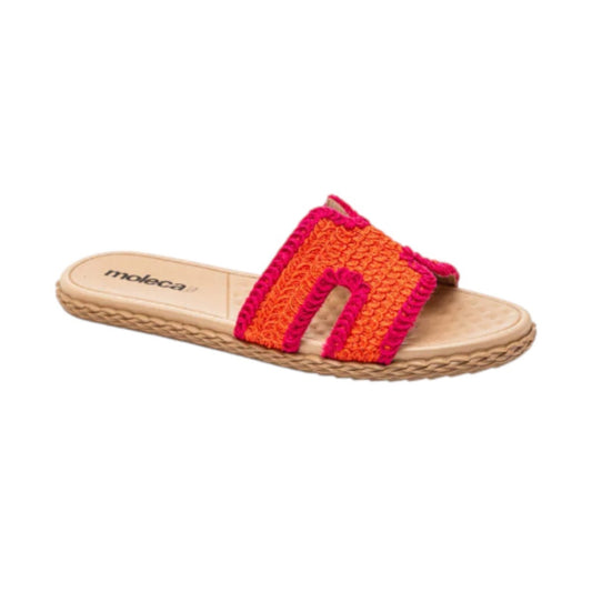 Chinelo Feminino Moleca Bordada 5452.255