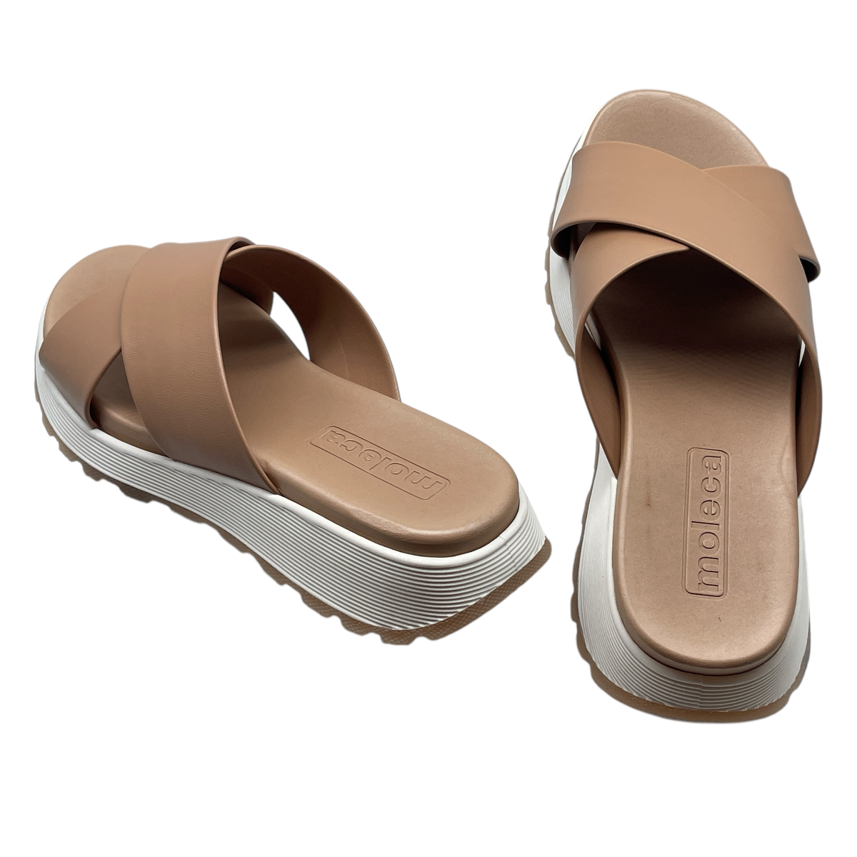 Tamanco Feminino Tiras Cruzadas Casual Tratorado Moleca 5537.100