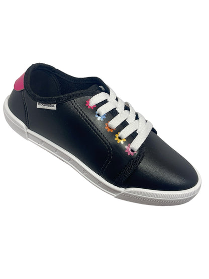 Tênis Infantil Meninas Napa Sardenha Flor Molekinha 2572.104