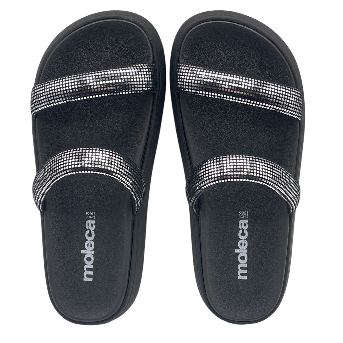 Chinelo Slide Tira Camurça Paris Glam Moleca 5507.101