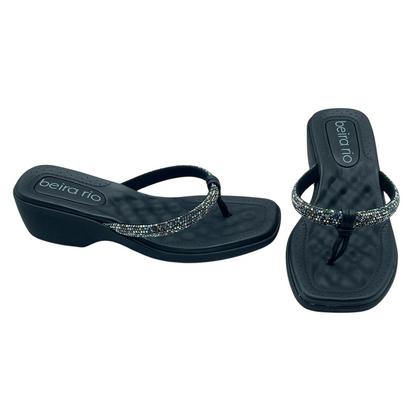 Tamanco Feminino Salto Grosso Baixo Strass Beira Rio 8527.104