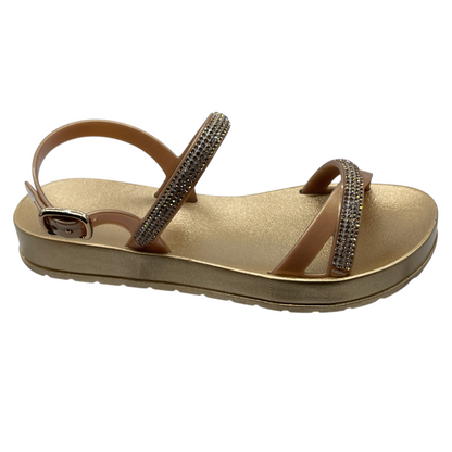 Sandália Papete Feminina Rasteira Zaxy Intense 19118