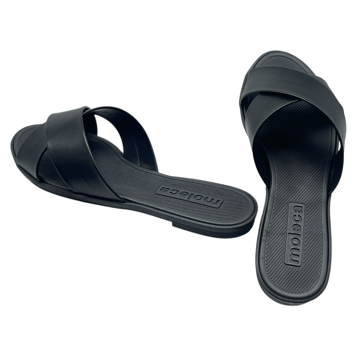 Sandália Feminina Rasteira Slide Tiras Cruzadas Moleca 5532.100