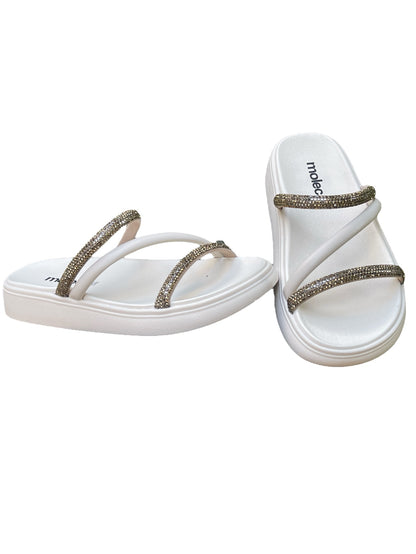 Sandália Rasteira Tira Pronta Veneza Strass Moleca 5469.121.28041