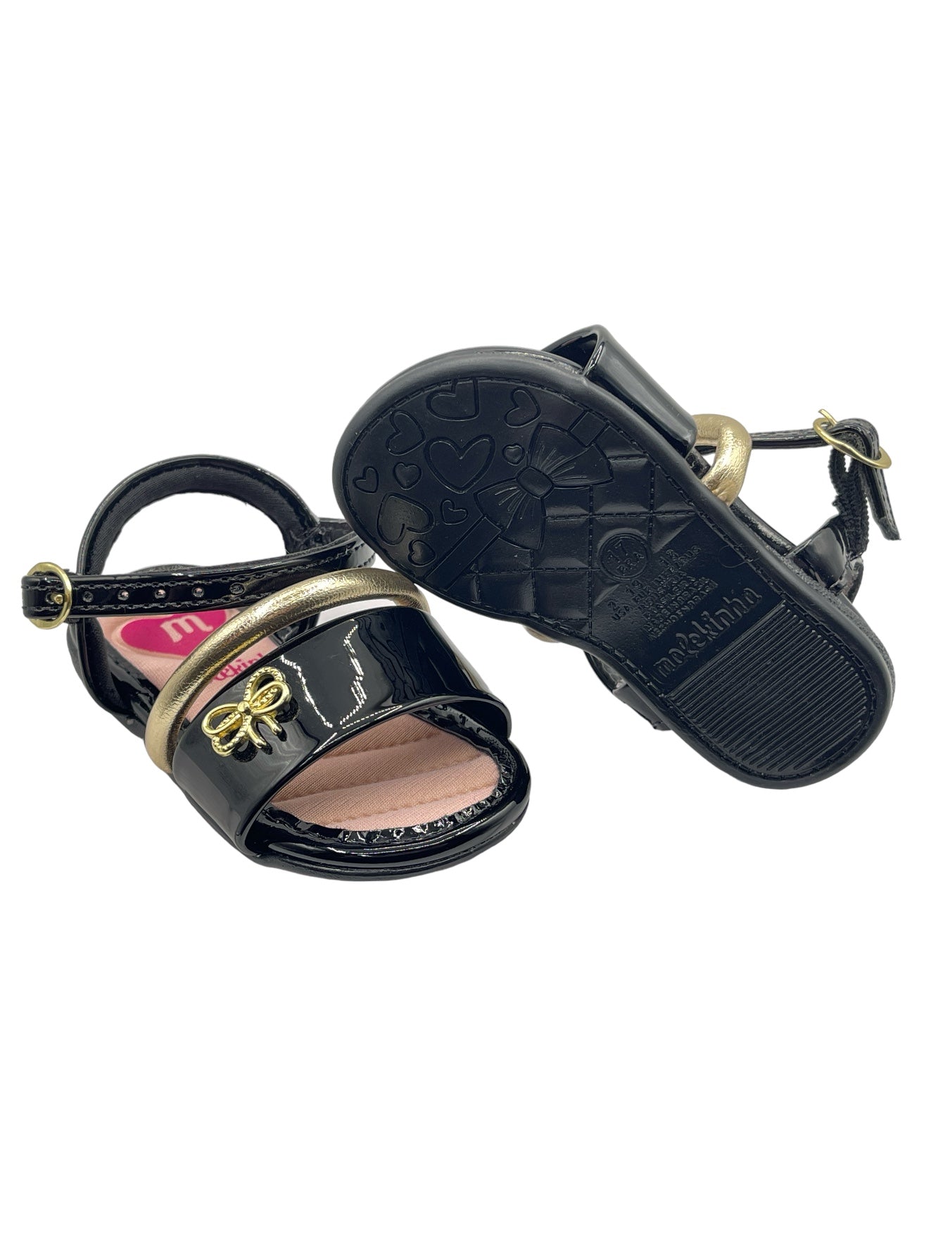 Sandália Infantil Papete Verniz Metalizado Molekinha 2112.671